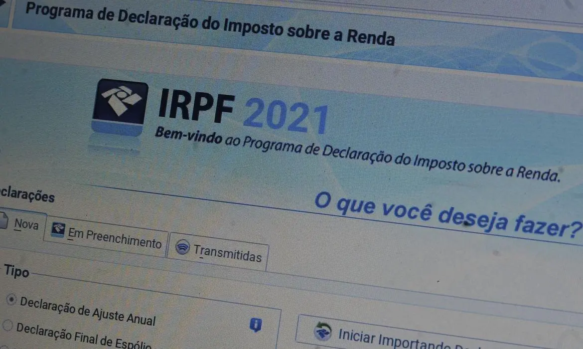 Declaração do Imposto de Renda 2021.