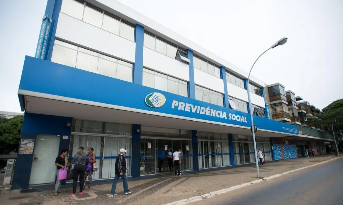 Faixada da agência da Previdência Social