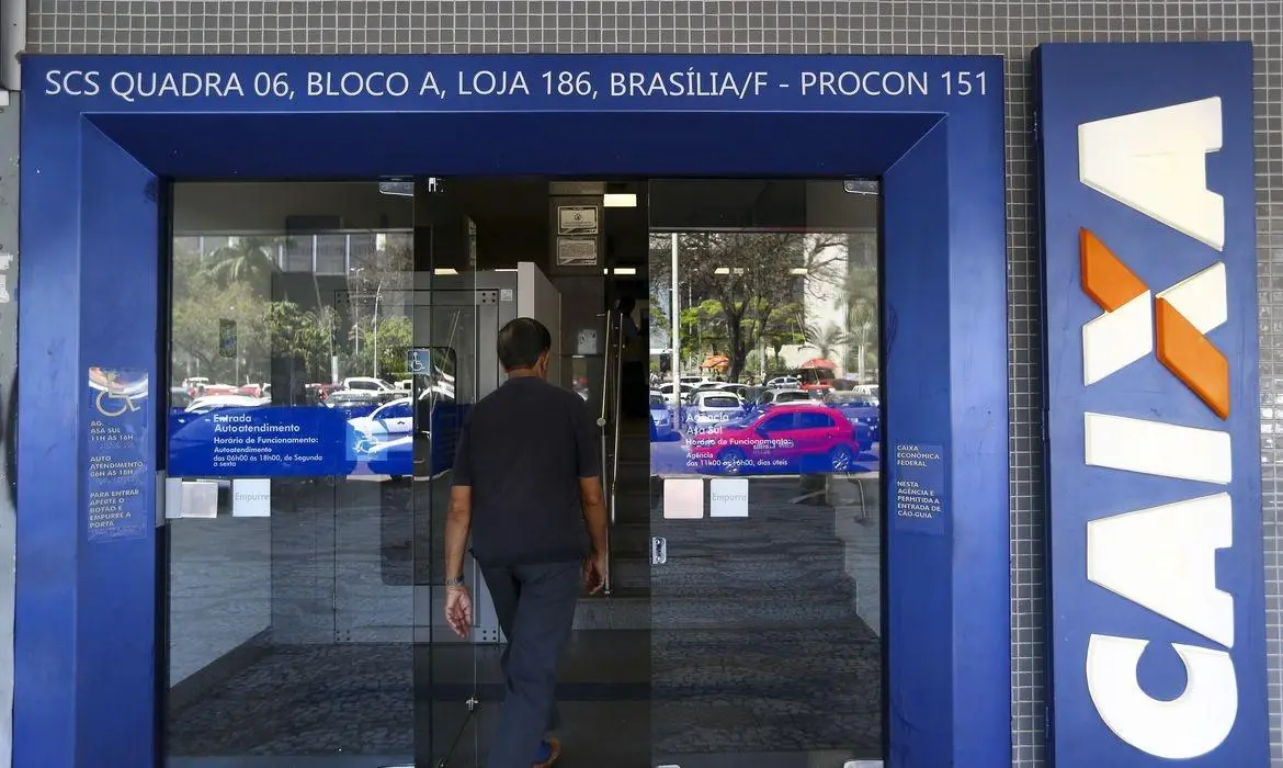 Faichada da agência da CAIXA Econômica Federal
